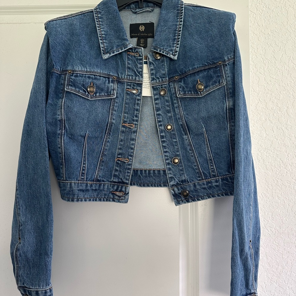 House of Harlow 1960 Blue Jean Jacket